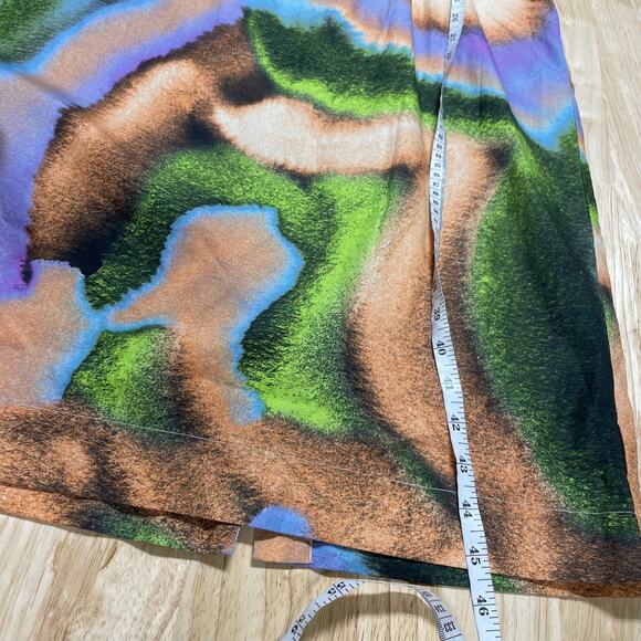 ROTATE BIRGER CHRISTENSEN NWT Cara printed midi dress Size 10 Cutout Puff Sleeve - Picture 10 of 13